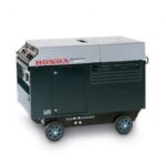 GENERADOR HONDA DE 5500W PARA ALQUILAR EN LOGROÑO. EL EX5500 DE HONDA CON SUS RUEDAS DE TRANSPORTE Y CARCASA PARA REDUCIR EL RUIDO.