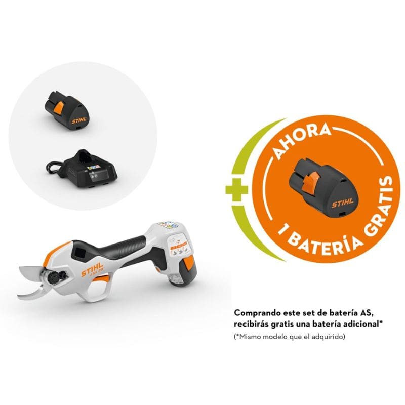 OFERTA DE LA TIJERA ASA 20 CON 2ª BATERIA DE REGALO DE STIHL