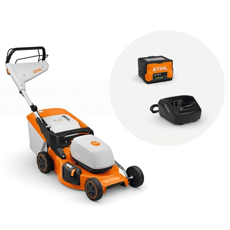 SET DEL CORTACESPED STIHL RMA 253 T, BATERÍA AK 30 S Y CARGADOR AL 101