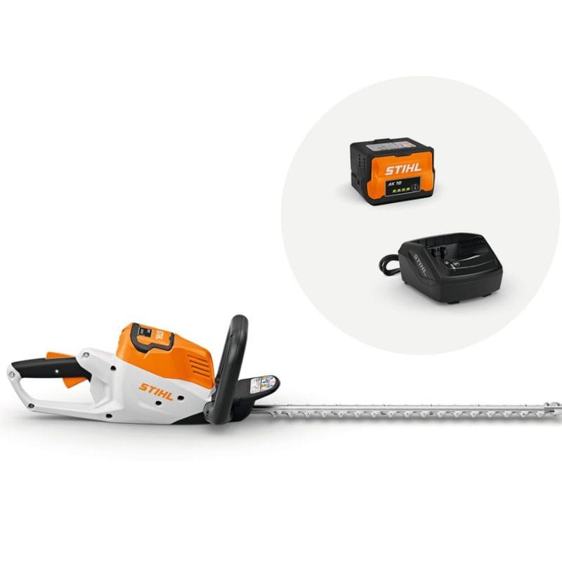 CORTASETOS HSA 50 CON EL SET DE BATERIA AK 10 Y CARGADOR AL 101