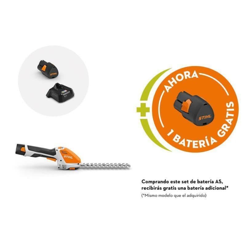 OFERTA HSA 26 CON BATERIA AS 2 Y CARGADOR AL 1 SE REGALA OTRA BATERÍA STIHL AS 2